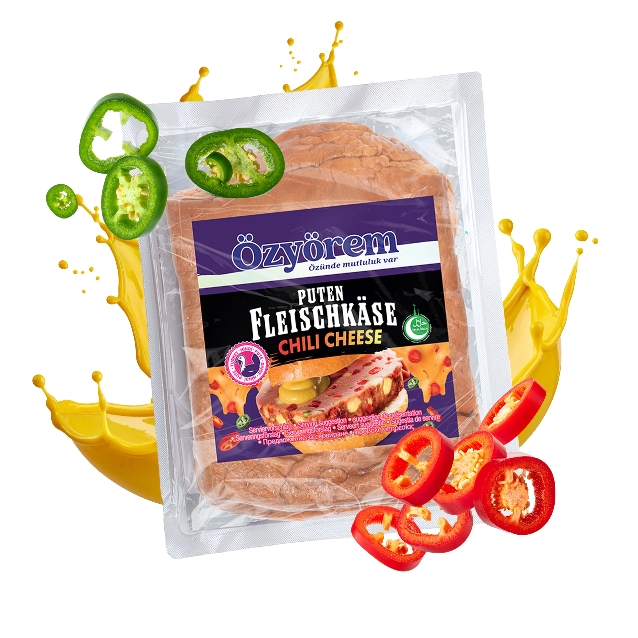 Chili Cheese Puten Fleischkäse (650g)