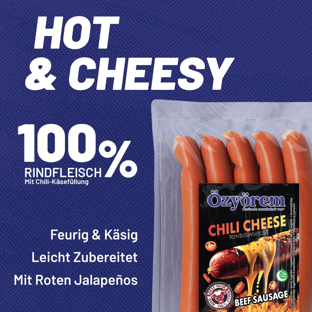 Chili Cheese Rindswurst (400g)