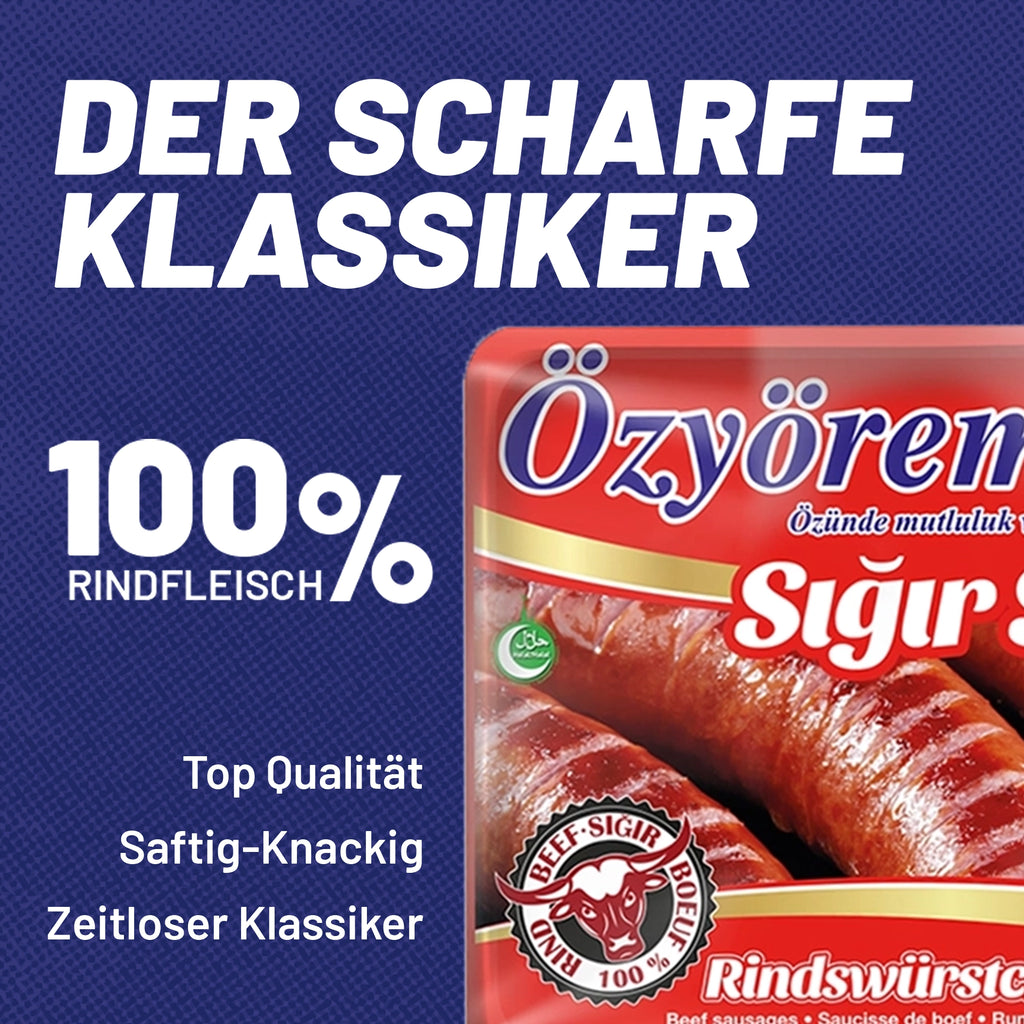 Scharfe Rindswurst (800g) | 100% Rind