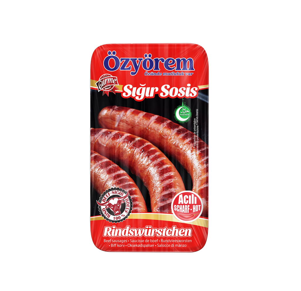 Scharfe Rindswurst (360g) | 100% Rind