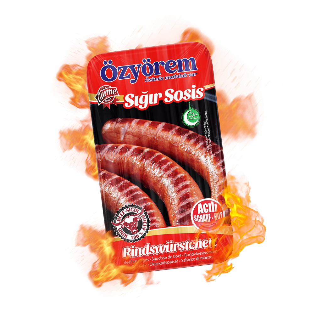 Scharfe Rindswurst (360g) | 100% Rind