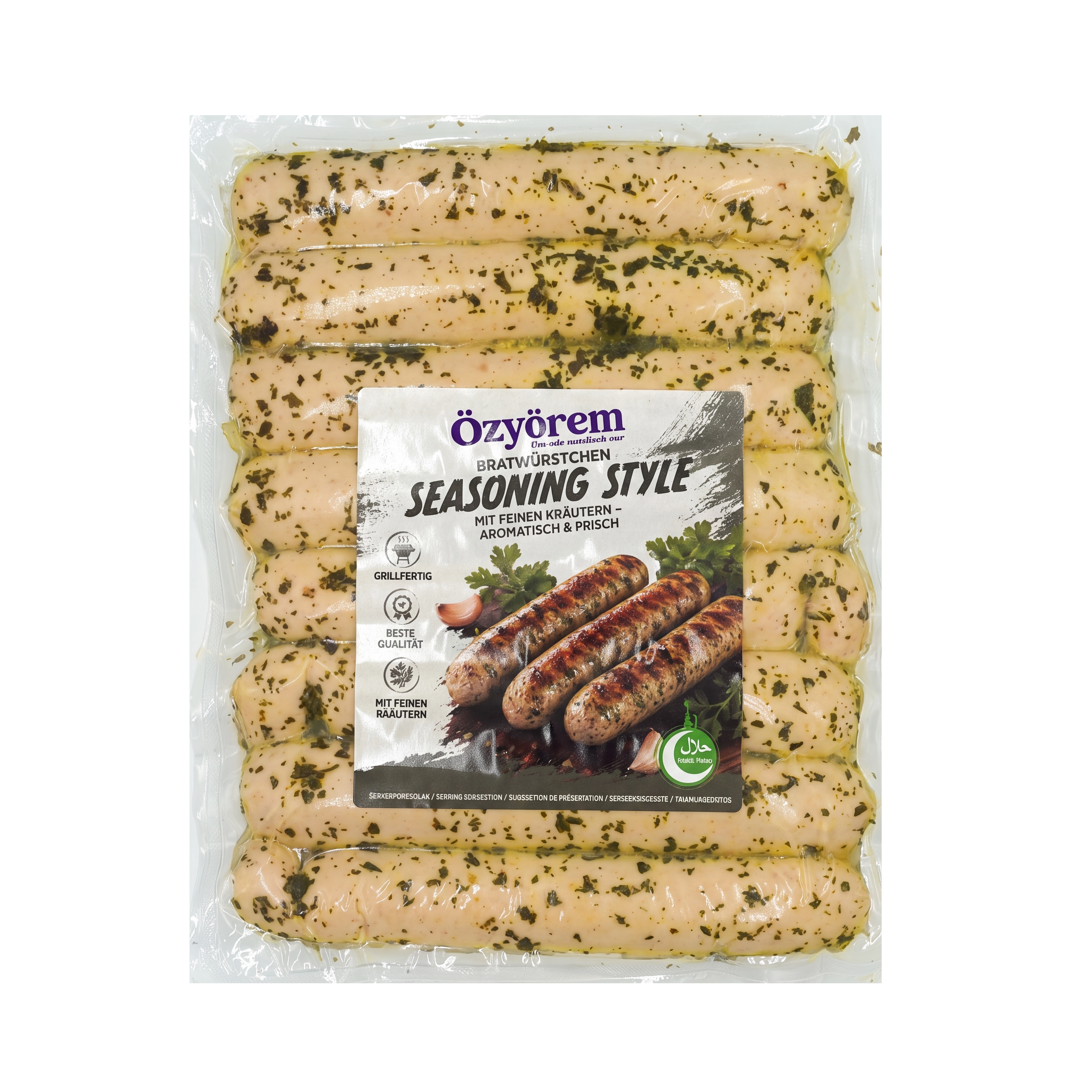 Geflügel Bratwurst in Kräutermarinade (700g)