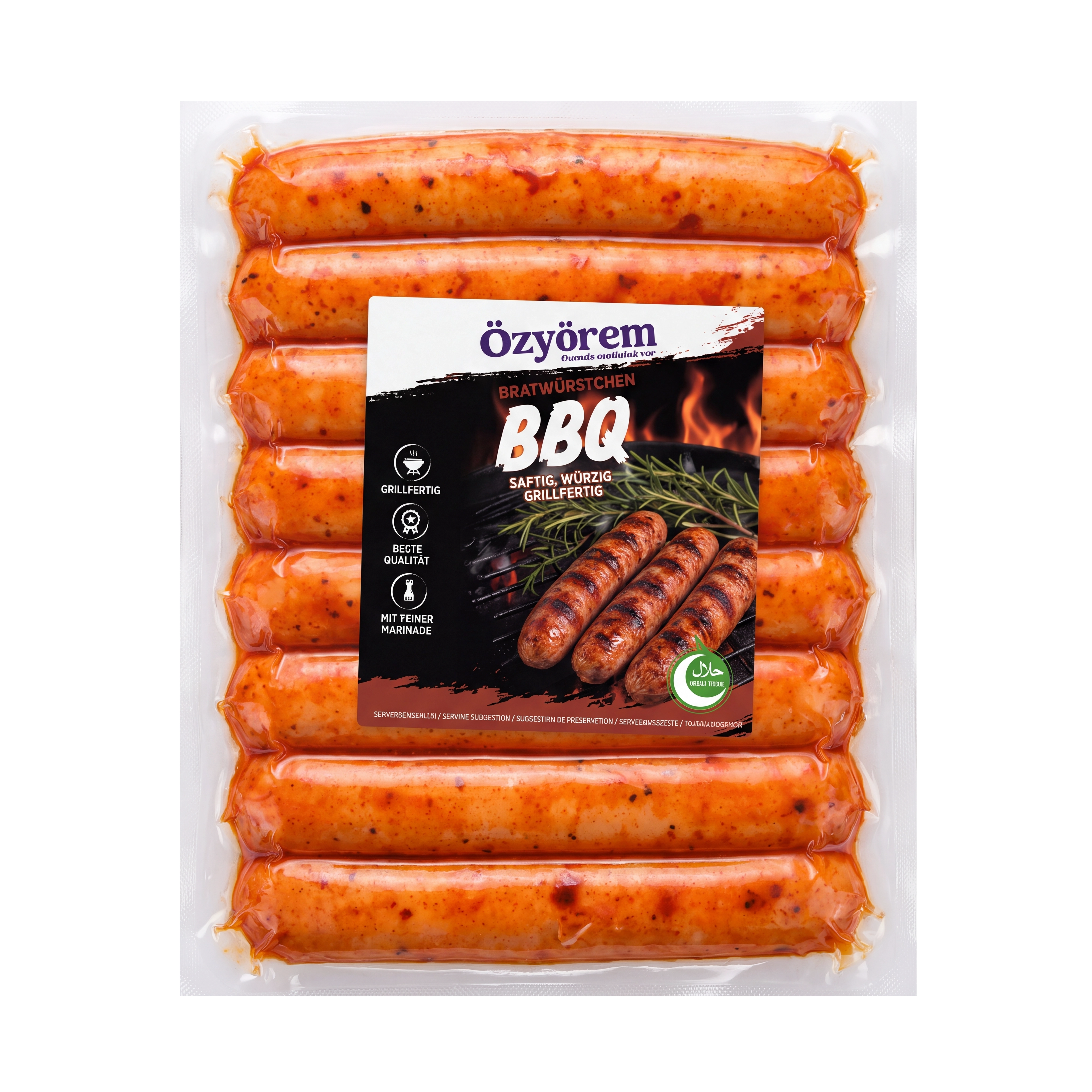 Geflügel Bratwurst BBQ Mariniert (700g)